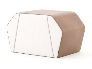 Квадратный бархатный пуф