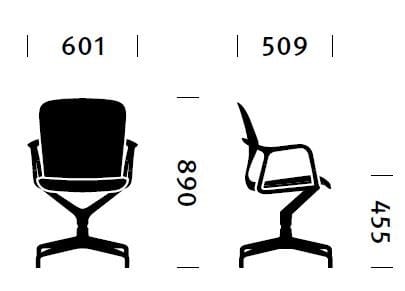 Спицевое вращающееся кресло Herman Miller Keyn ARCH-00153168 - Вид №14