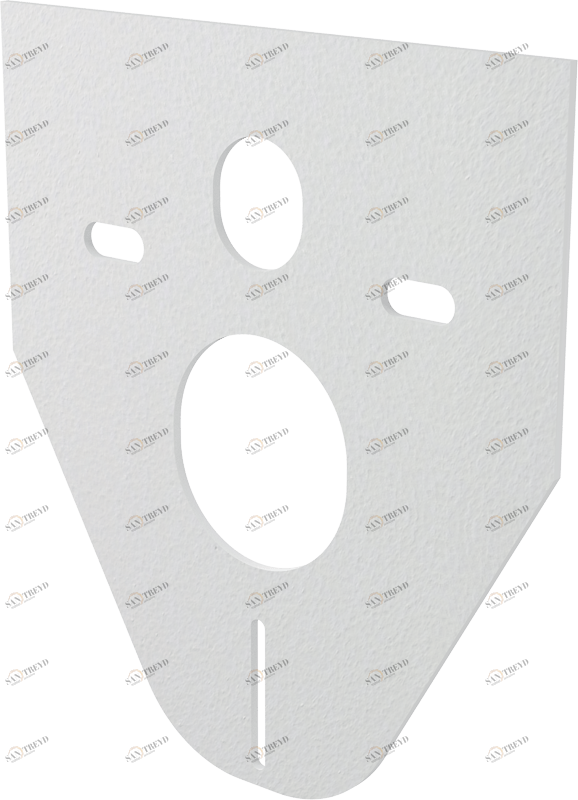 Звукоизоляционная плита для подвесного унитаза и для биде ALCAPLAST M91