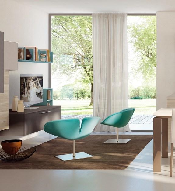 Cucine Lube Лаковая встроенная кухня Swing sun-id-1402069 - Вид №4