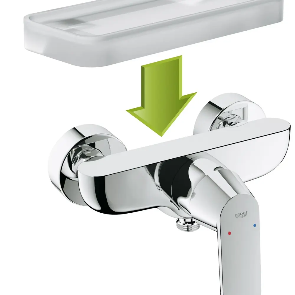Смеситель для душа Grohe Eurosmart Cosmo, однорычажный, цвет хром 15094661 STLM-2158984 Eurosart Cosmopolitan - Вид №4