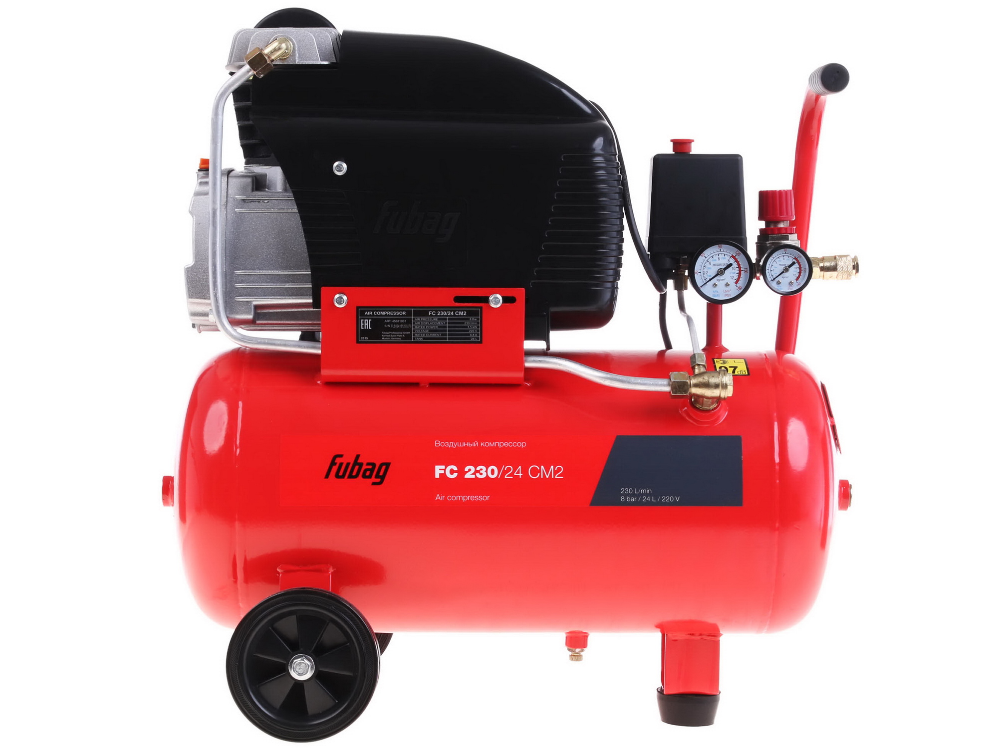 Компрессор поршневой масляный Fubag FC 230/24 CM2 1052849 STDN-0044402 - Вид №2