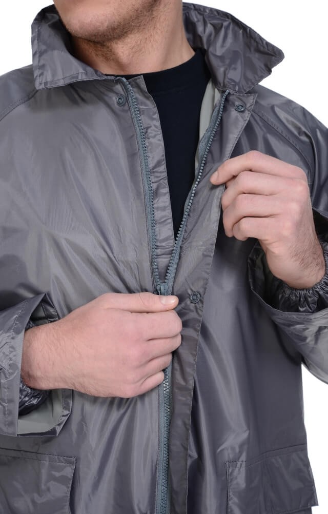 4957145 Плащ "Альбатрос ЛАЙТ" влагозащитный серый  Непромокаемая спецодежда  размер L  - Вид №10