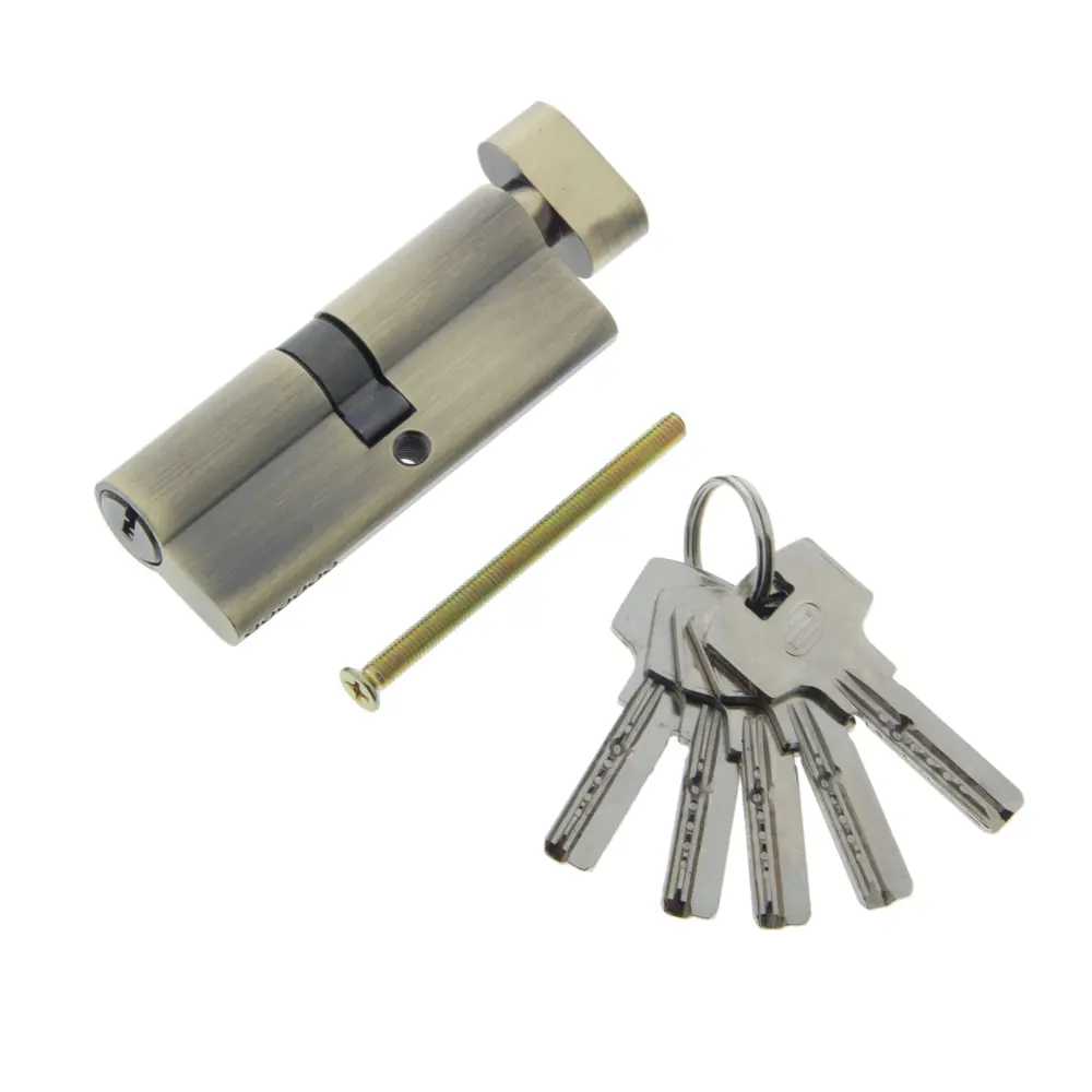 Цилиндр Standers ключ/вертушка 40х40 бронза, TT-CABNB4040AB 17264037 STLM-2092992  - Вид №1