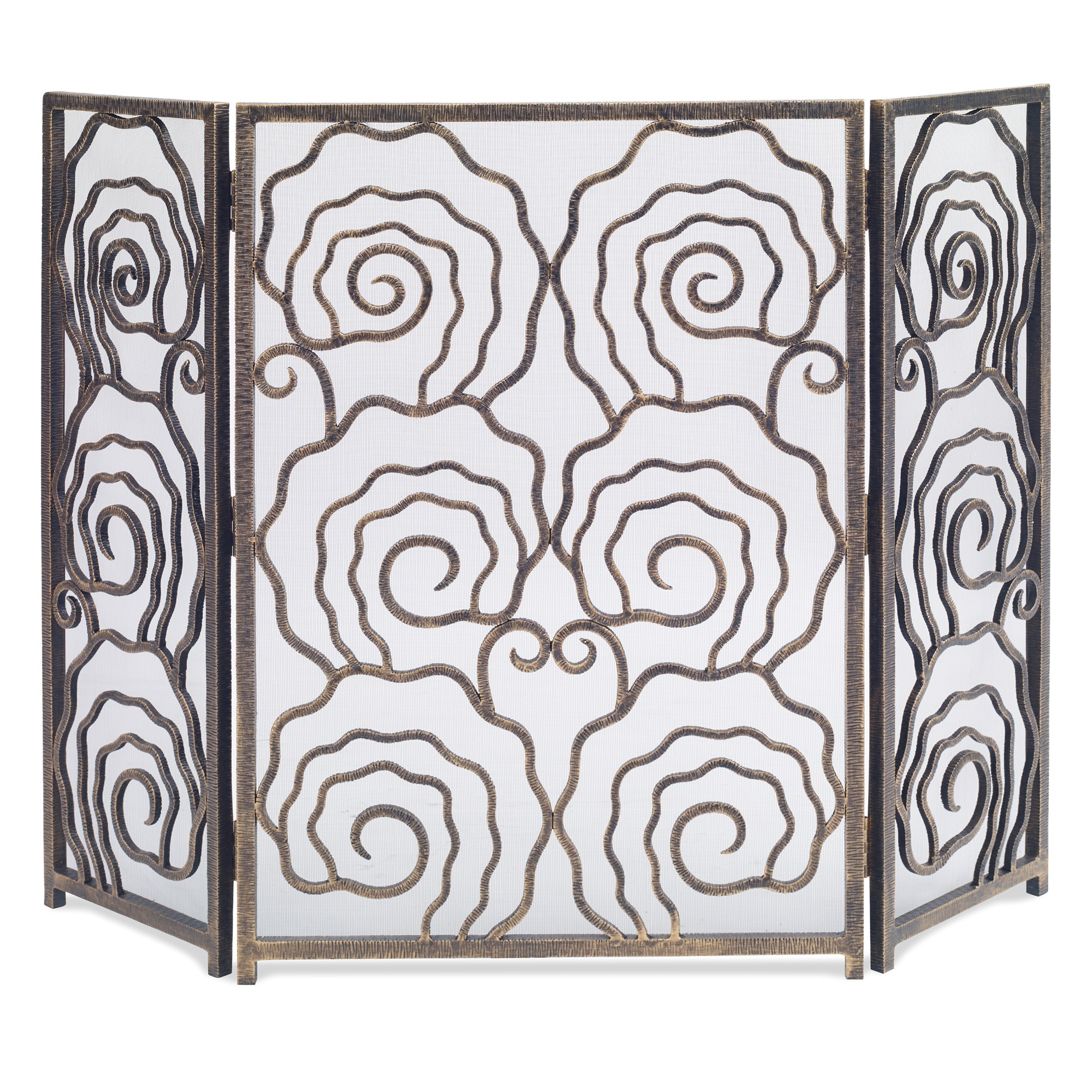 Экраны для камина 05252-460-001 Spiral 3-Panel Fireplace Screen Ambella  - Вид №1