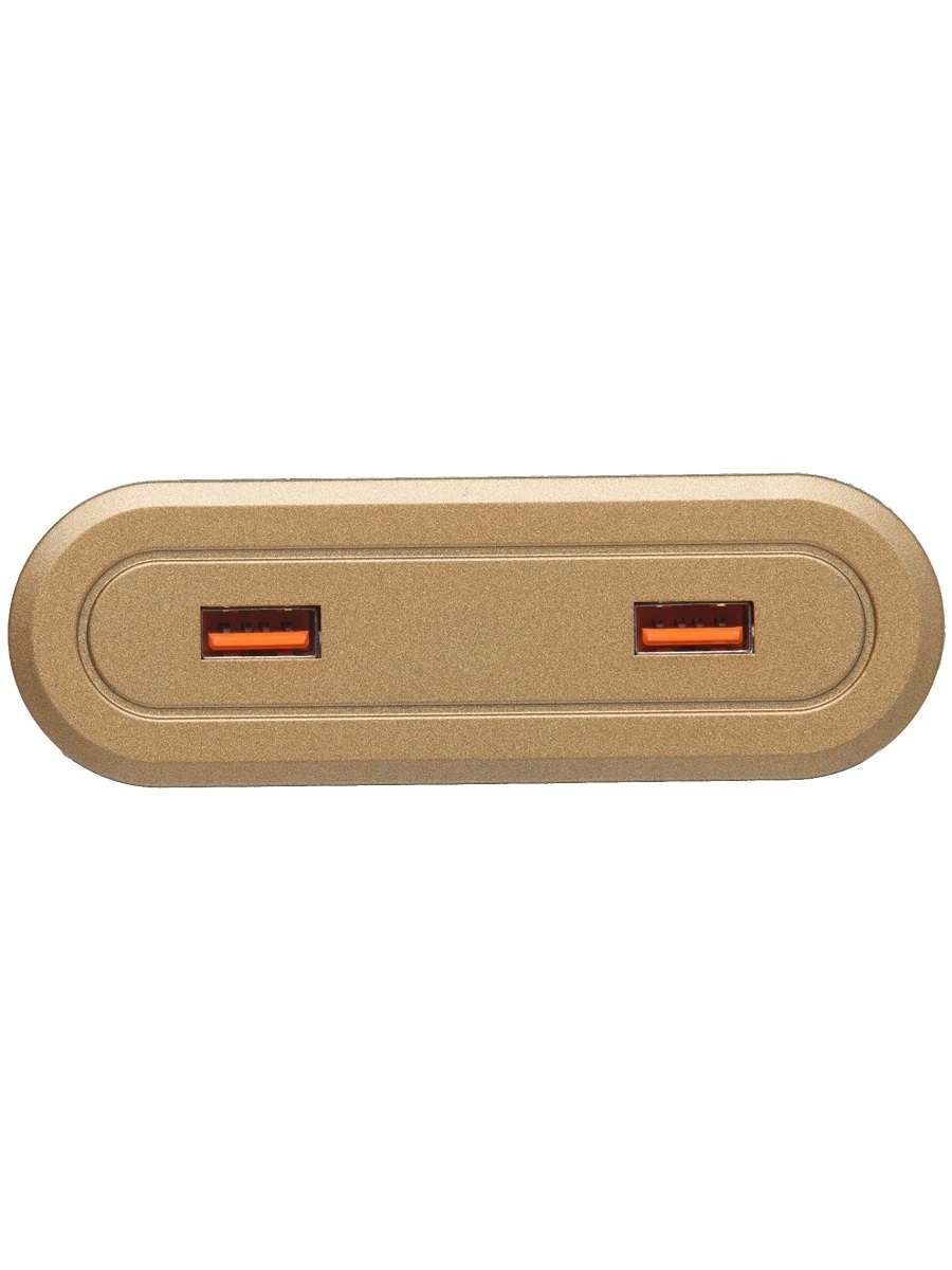 Блок электрических розеток Stripe Smooth 12027 Gold NAVAKO 