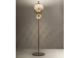 Алюминиевый и стеклянный светодиодный торшер