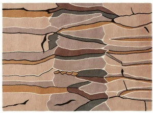 Deirdre Dyson Прямоугольный шерстяной коврик ручной работы с рисунком Vista