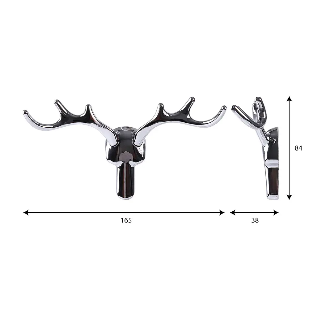 Крючок Larvij Олень цинковый цвет хром STLM-2182784 - Вид №3