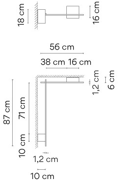 Vibia Настенный светодиодный светильник из алюминия прямого и отраженного света Structural sun-id-1431986 - Вид №11
