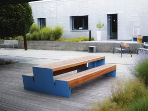 mmcité1 Стол для пикника со встроенными скамейками Blocq