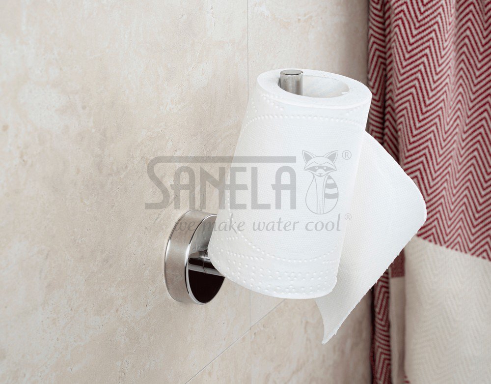 62230 Нержавеющий держатель туалетной бумаги, глянцевая поверхность SANELA  - Вид №2