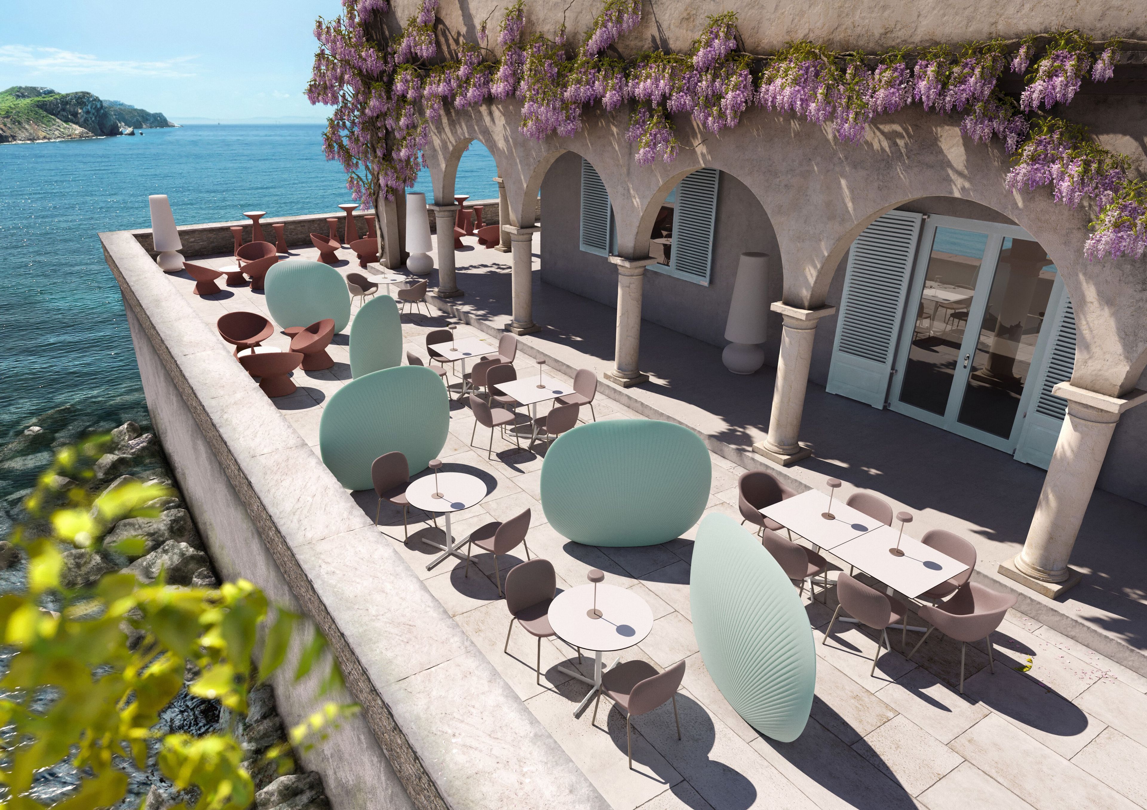 Полиэтиленовый светящийся садовый перегородочный экран PLUST Fade ARCH-00119330 - Вид №12