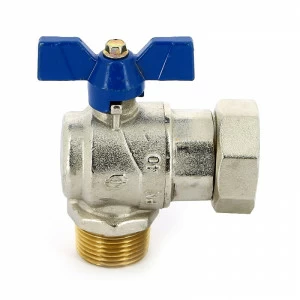 Кран шаровой НВ угловой EVOLUTION бабочка F.I.V. 1"х1"1/4