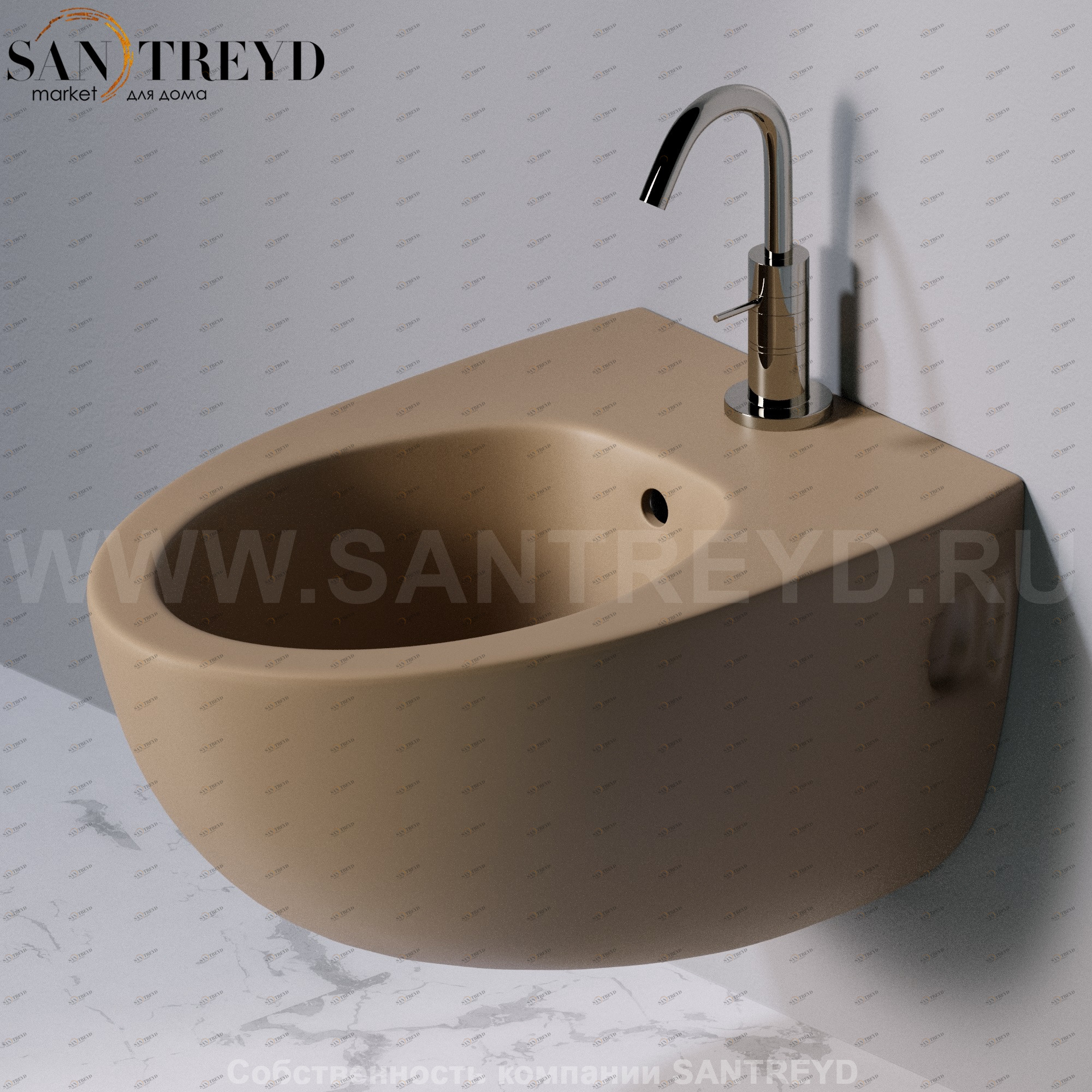 S512132 Биде подвесное OVAL A. e T. Italia AeT ITALIA