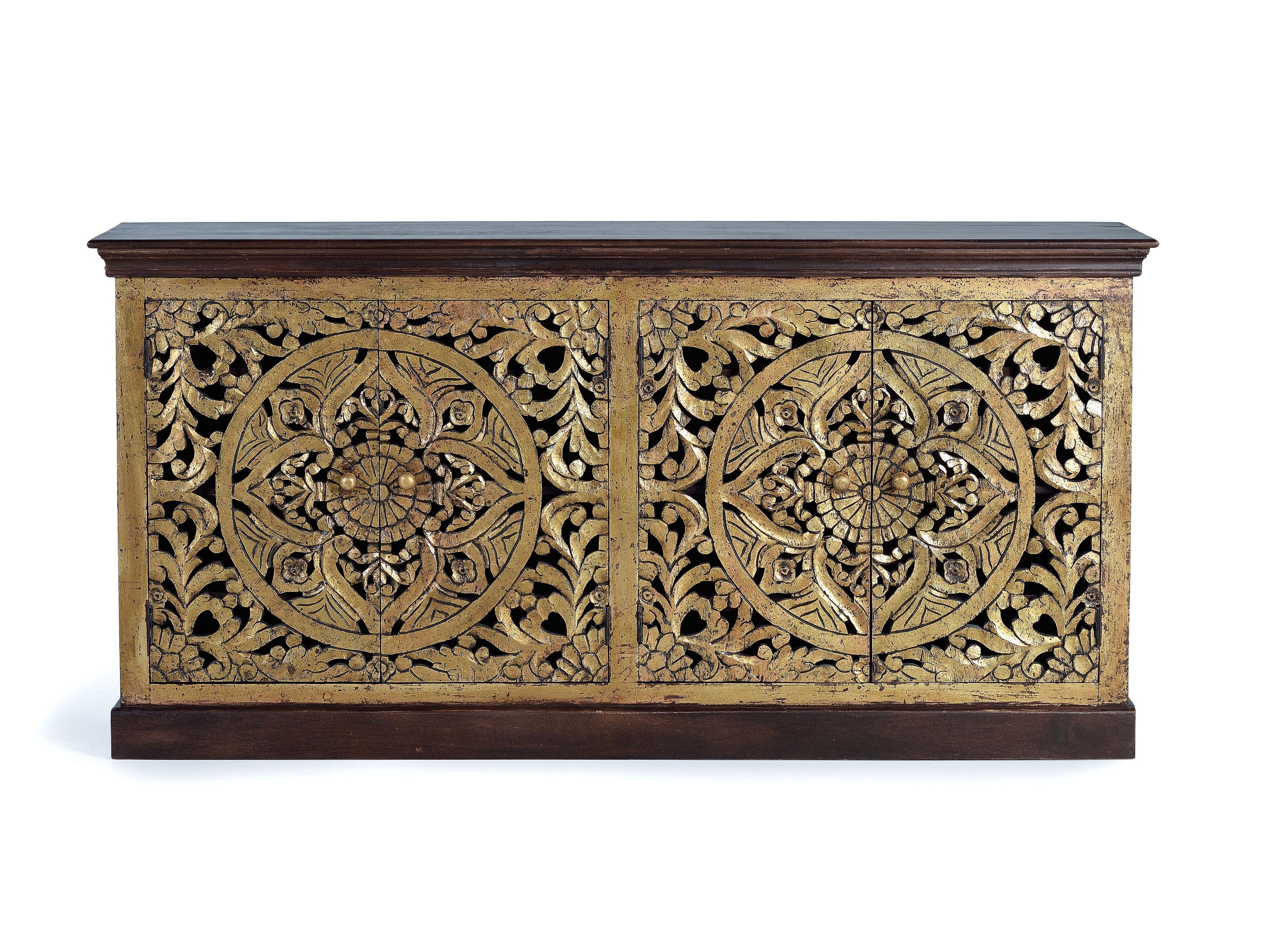 Шкаф с золотым листом с распашными дверями Giner y Colomer 1263 ARCH-00132278