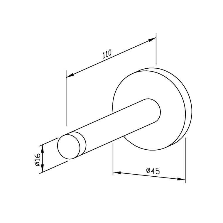 700218 Настенный дверной буфер AC218 WAGNER_EWAR A-LINE Wagner Ewar  - Вид №1