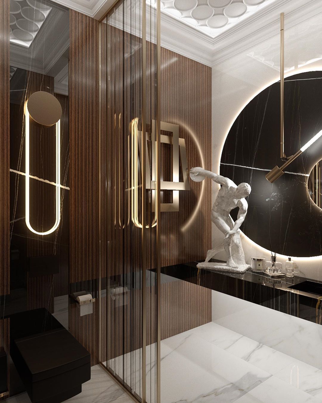 Стеклянный светодиодный настенный светильник Darmes Ra ARCH-00050010 - Вид №35