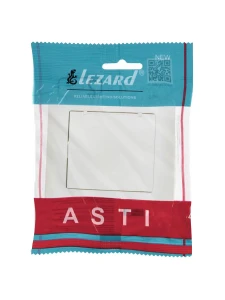 ASTI Розетка с/з с крышкой ПБТ жемчужно-белый перламутр