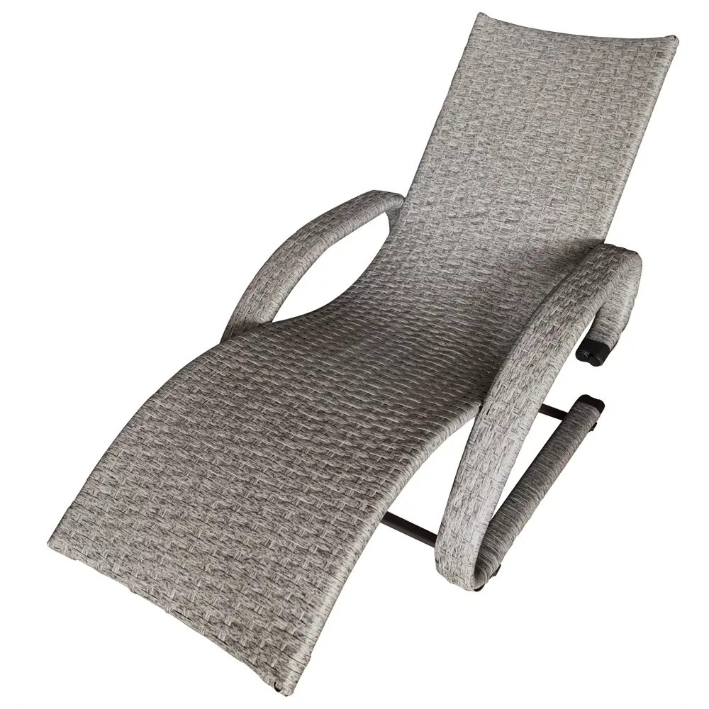 Шезлонг Ницца 155x73x86 см сталь серый Santreyd STLM-2174232 - Вид №3