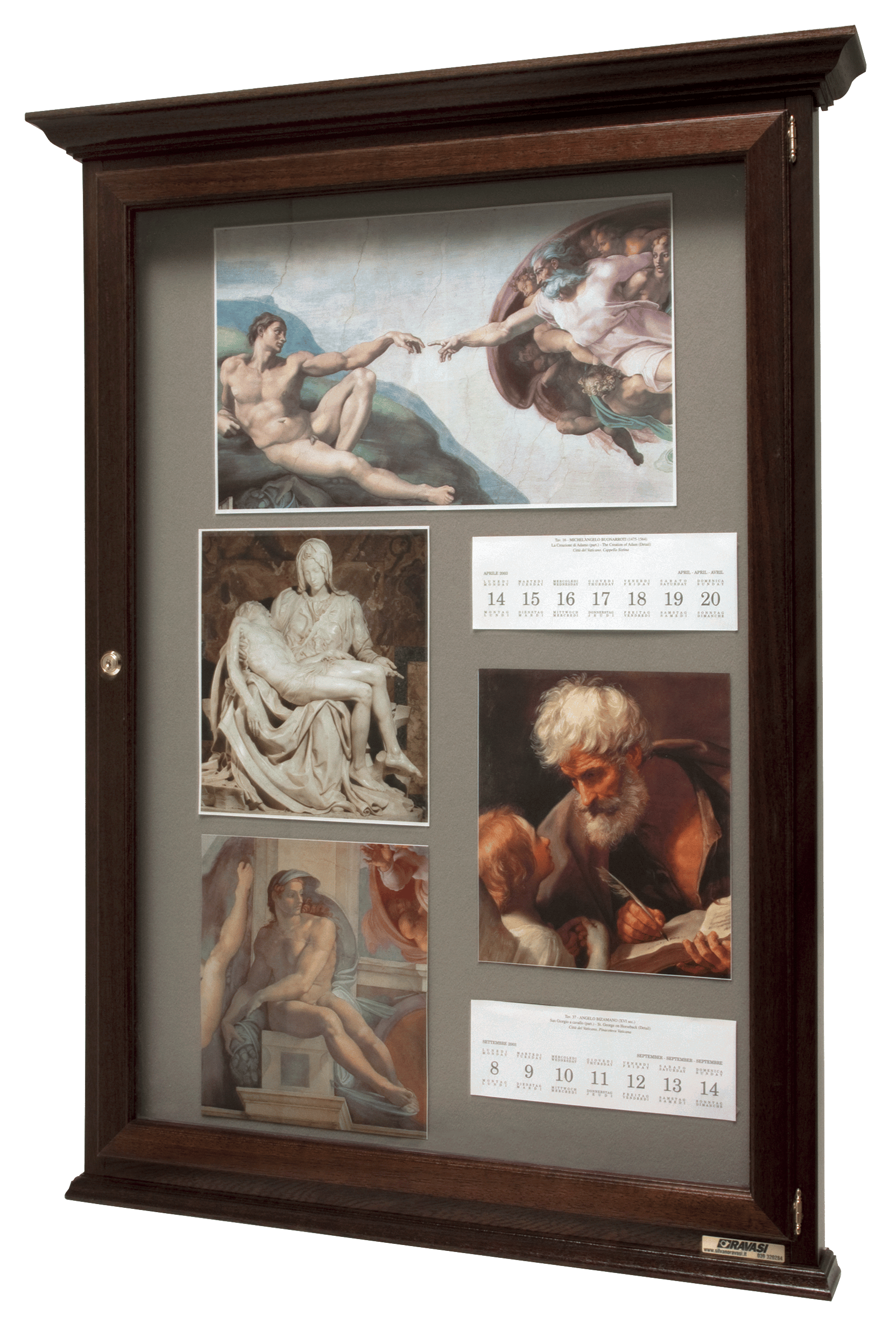 Массивная деревянная настенная доска объявлений для общественных мест RAVASI ARCH-00113983 - Вид №1