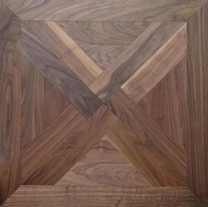 Модульный паркет Coswick Трианон Американский Орех Европейский (Грецкий) Рустик (Гладкая) 635х635 мм.