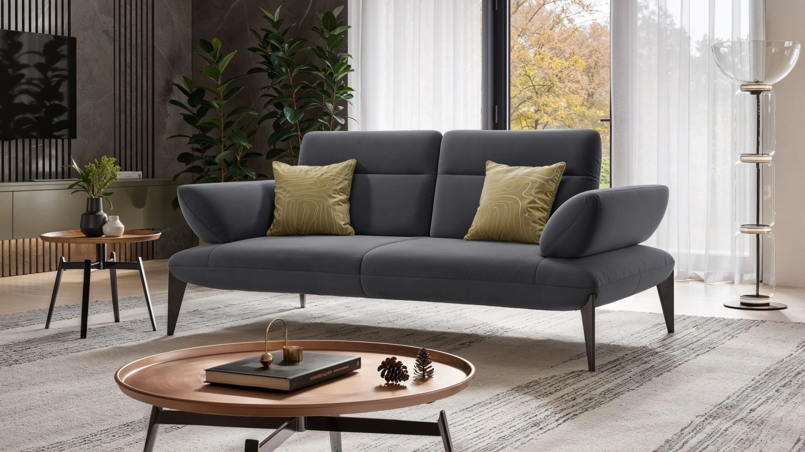 2-местный тканевый линейный диван Sofanella Лацио ARCH-00063138 - Вид №3