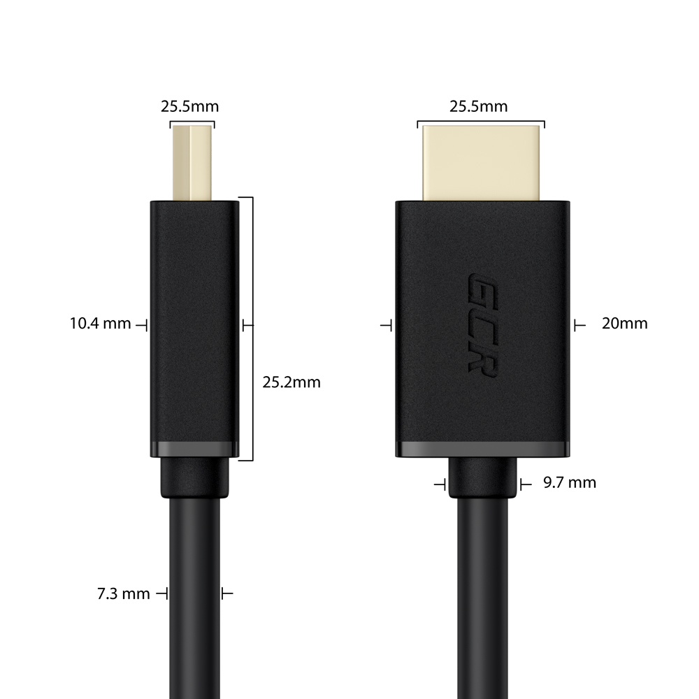 GCR-51510 кабель hdmi-dvi 15.0m черный, od8.0mm, 28/26 awg, позолоченные контакты, 19pin am / 24+1m am dual link, тройной экран, Greenconnect Santreyd  - Вид №5