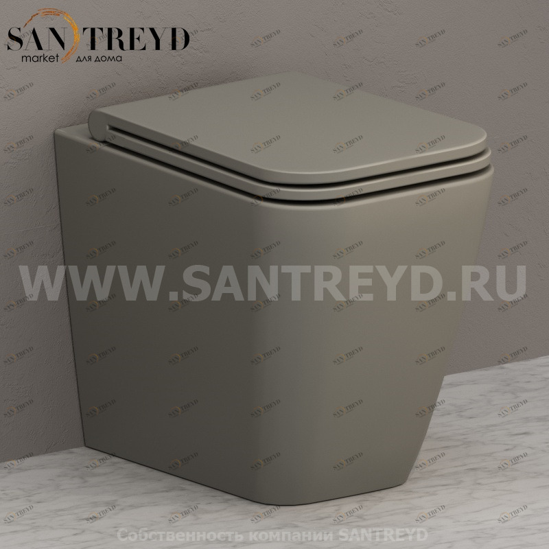 ST004CC Приставной унитаз напольный Белый Ceramica Globo STONE Италия