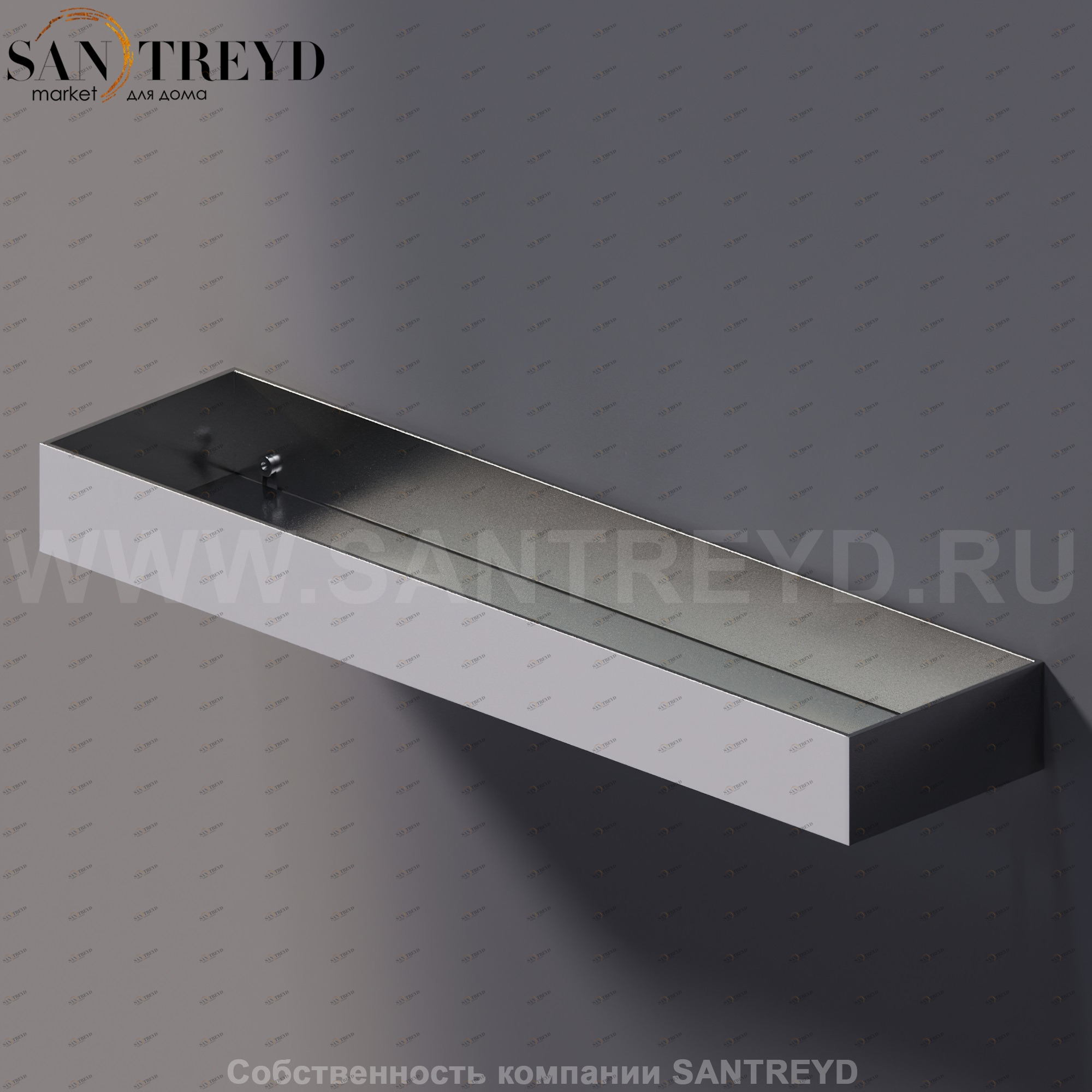 Agape 369 Полка 48 см хромированная A369233A