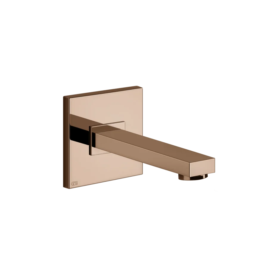 Носик для умывальника 20118 030 Gessi Rettangolo k МЕДЬ PVD 20118030