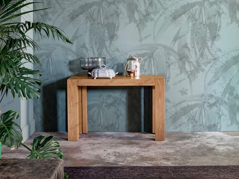 Devina Nais Выдвижная прямоугольная консоль из массива дерева Brooklyn sun-id-1355306