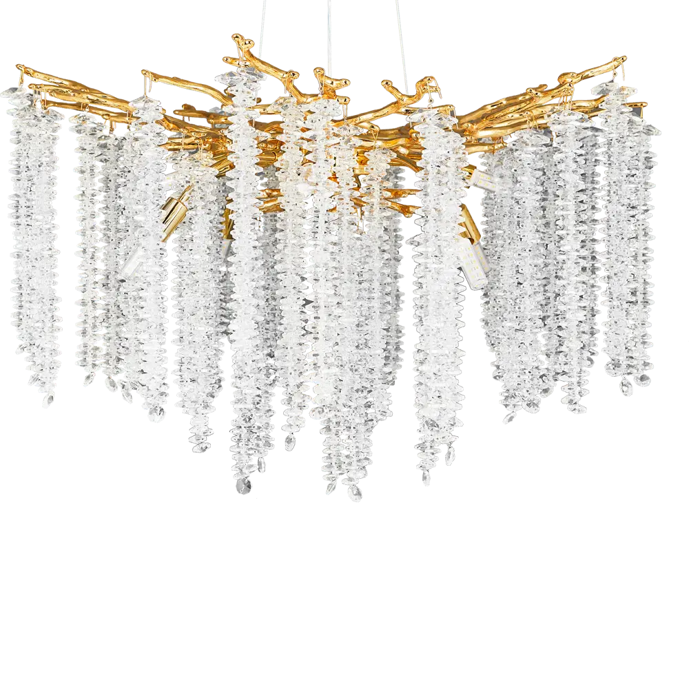 Люстра De City Лайма золотая 8-рожковая для гостиной и зала 88593894 STLM-0933029 - Вид №3