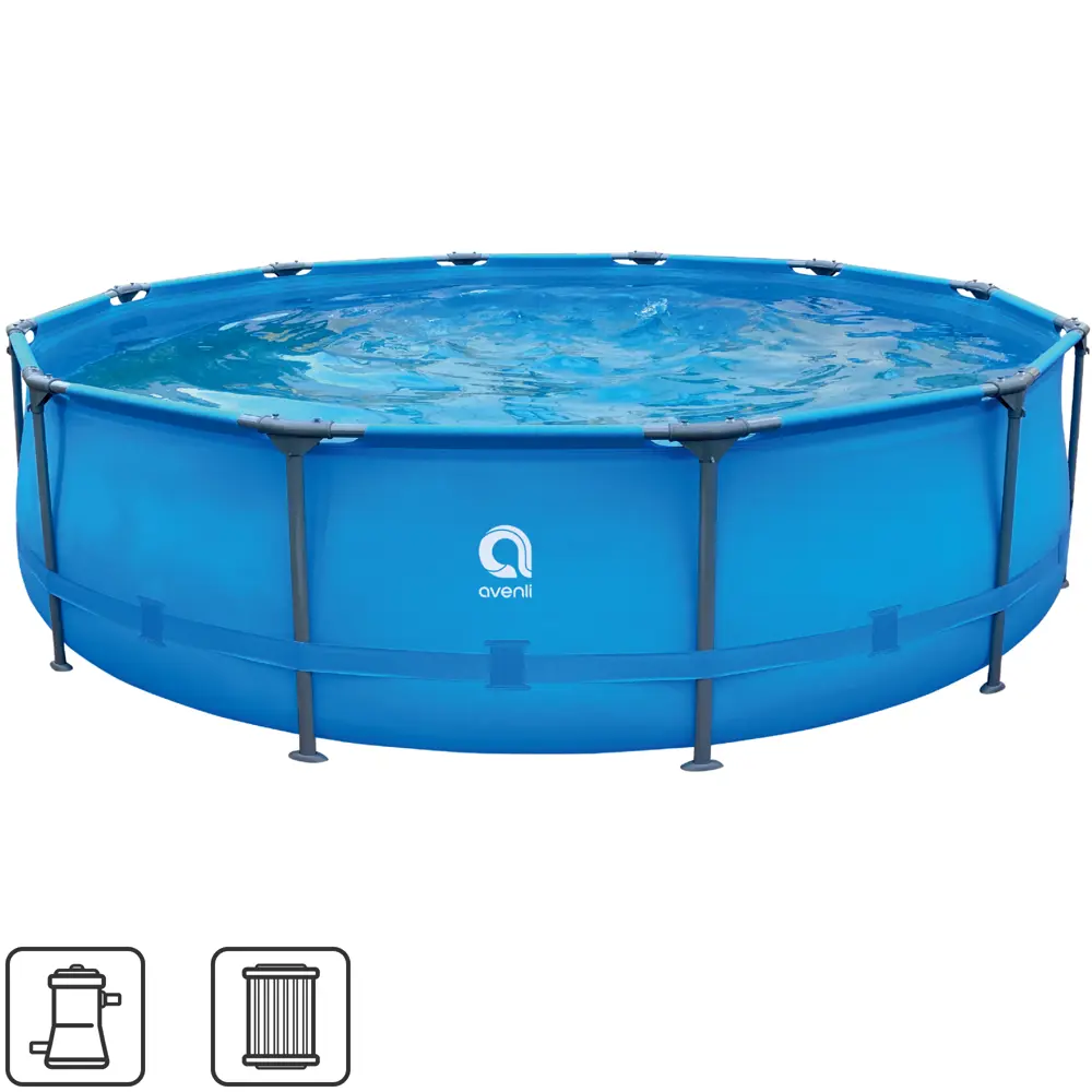 Каркасный бассейн Avenli для дачи и сада с системой фильтрации 89335105 STLM-0966336