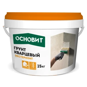 Грунт Основит белый кварцевый Экстерконт LP54W 15 кг
