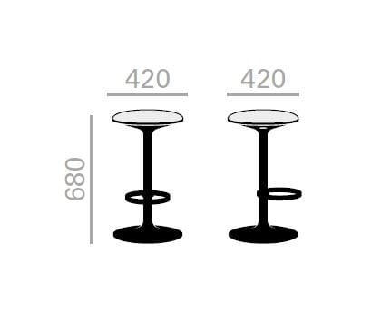 Табурет для ног с мягким сиденьем Andreu World Hula ARCH-00145636 - Вид №2