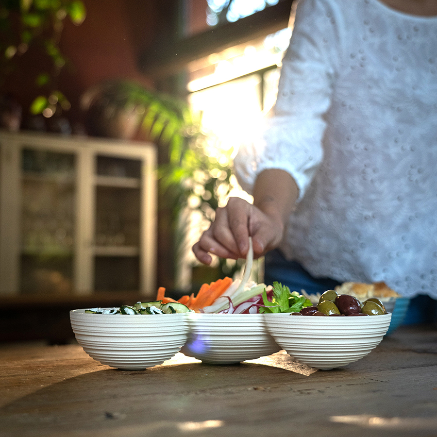 171200156 Менажница tierra, молочно-белая Guzzini  - Вид №3