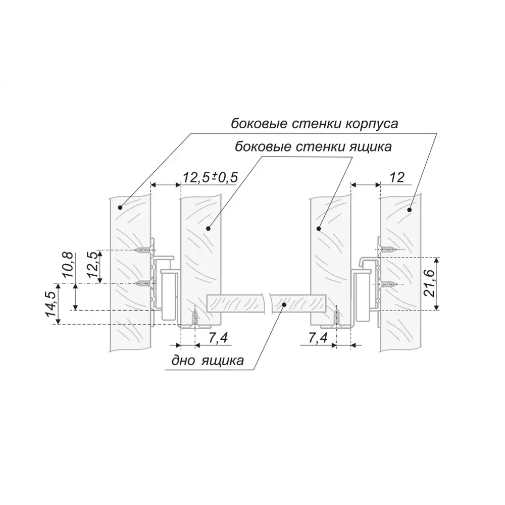 Направляющие роликовые Santreyd DS01W для плавного выдвижения ящиков 11640759 STLM-0001338 - Вид №3