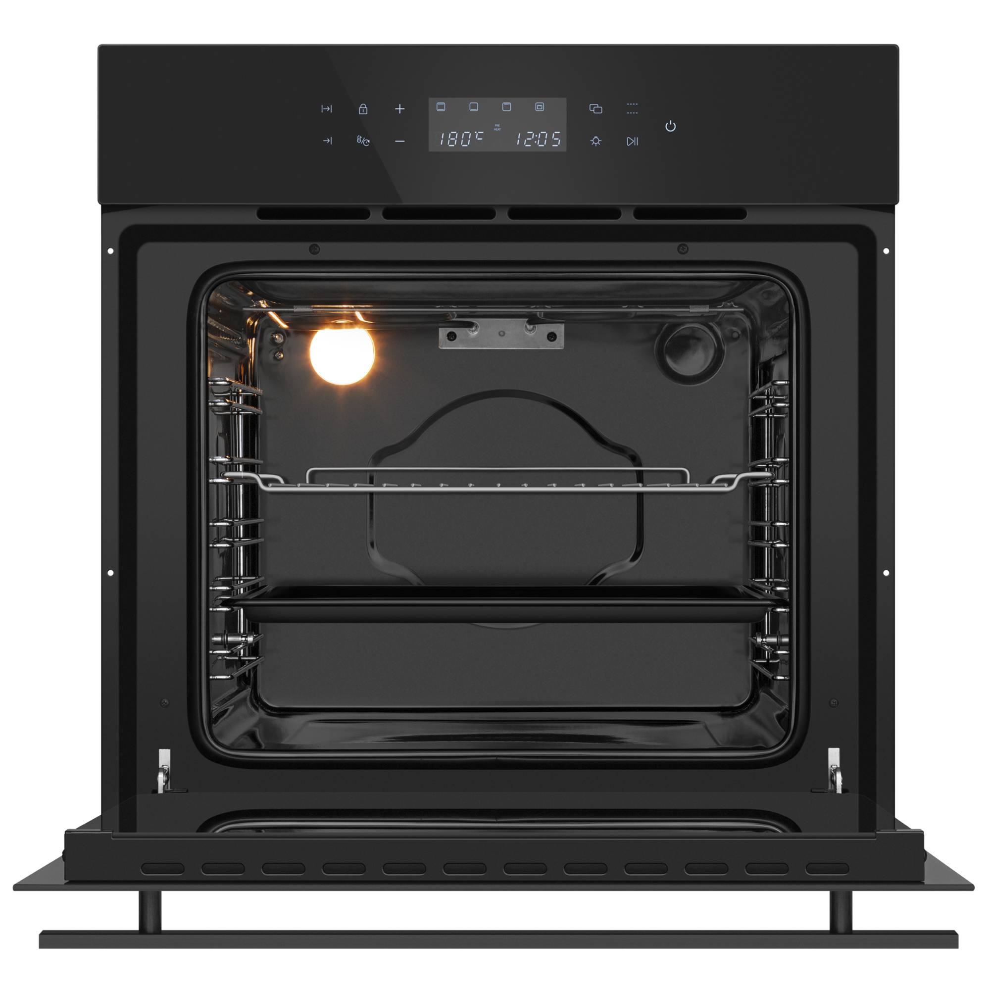 9202552 Электрический духовой шкаф Meferi MEO606BK ULTRA черный STDN-0138068 - Вид №1