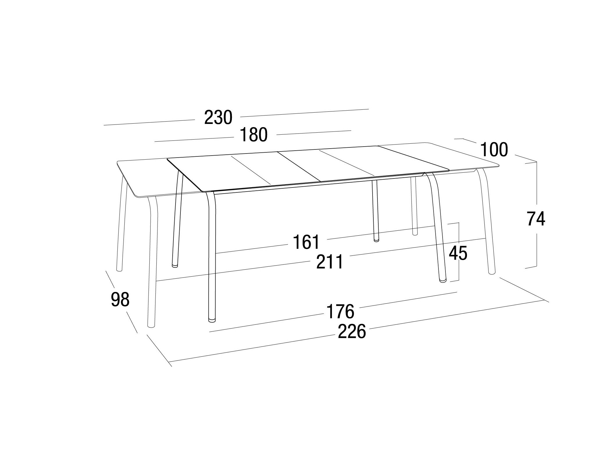Выдвижной садовый стол Roberti ARCH-00015749 - Вид №2