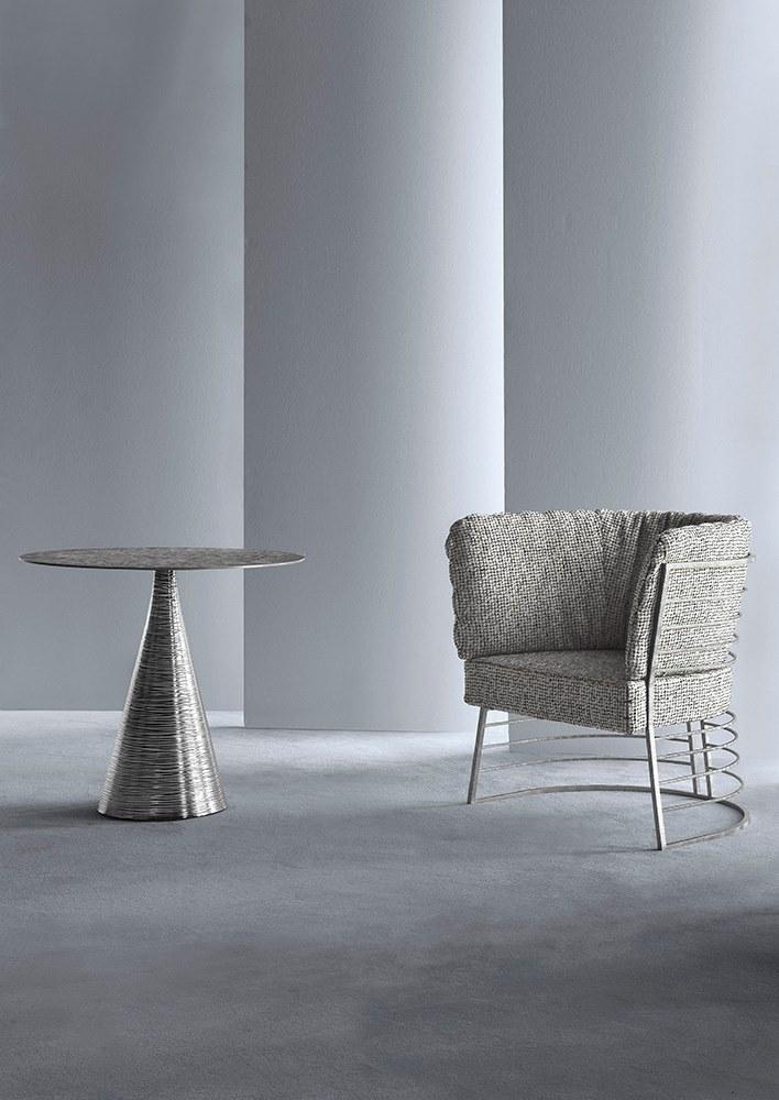 HESSENTIA | Cornelio Cappellini Приставной столик из отшлифованной вручную латуни Santreyd sun-id-1479093 - Вид №1