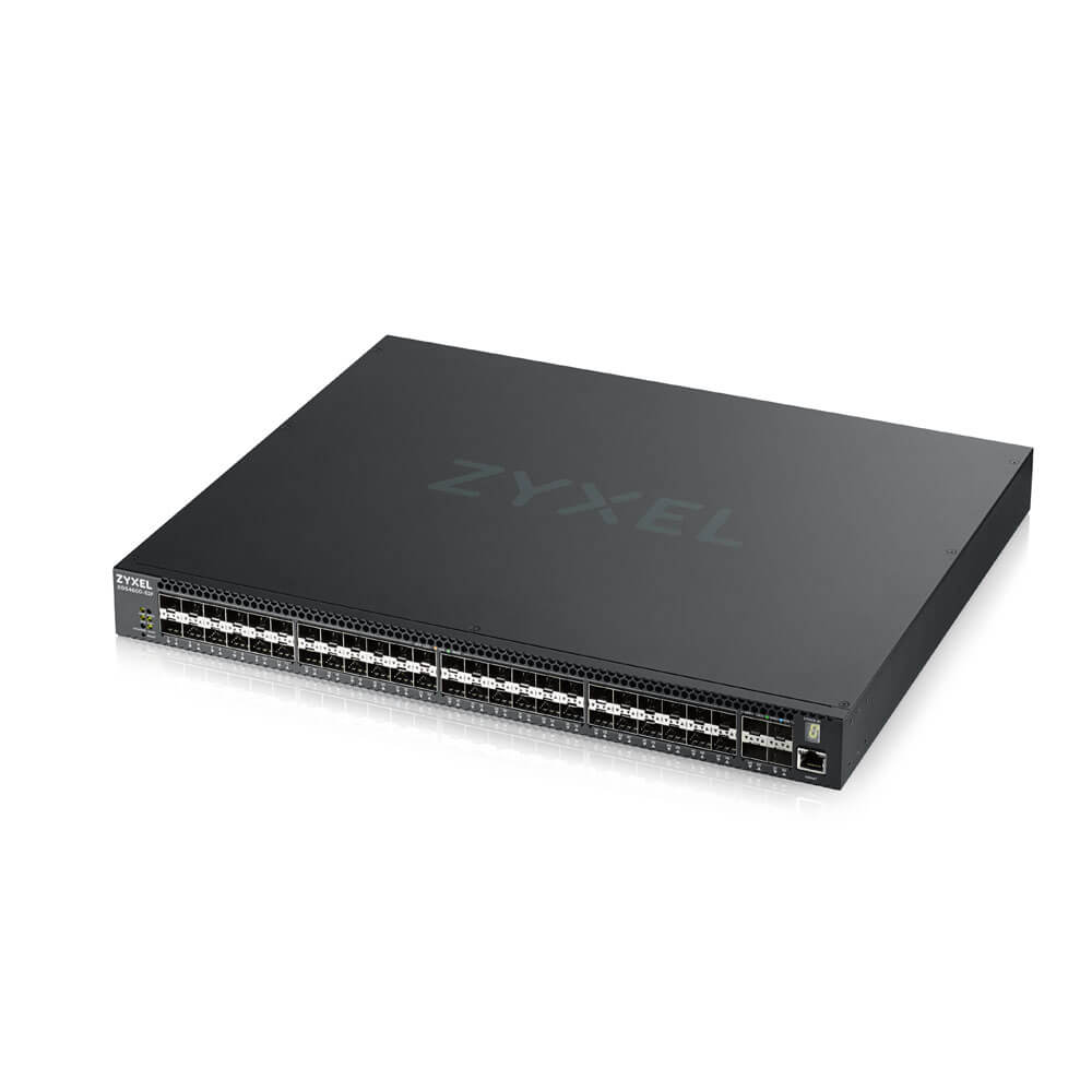 XGS4600-52F-ZZ0101F Xgs4600-52f ac l3 managed switch, 48 port gig sfp, 4 dual pers. and 4x 10g sfp+, stackable, dual psu ac ZyXEL Santreyd  - Вид №1