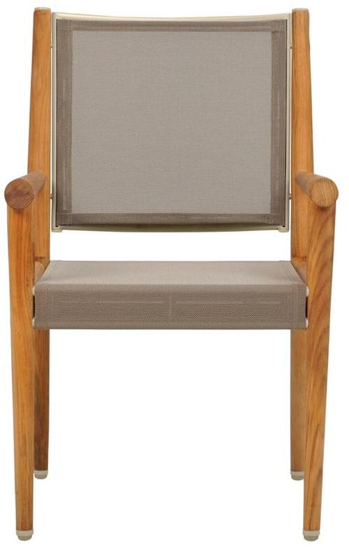 JANUS et Cie Садовый стул из тика с подлокотниками Konos sun-id-1463468 - Вид №1