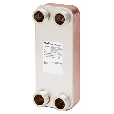 Danfoss Паяный пластинчатый теплообменник одноходовой серии XB12 XB 12M-1-16 PN25 паяный ТО G1 004H7674 