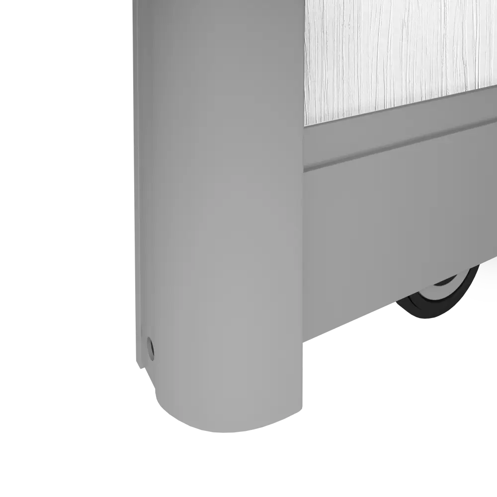 Дверь-купе SPACEO белая с серебристым профилем для шкафа 2555×804 мм 82335362 STLM-1581529 - Вид №2