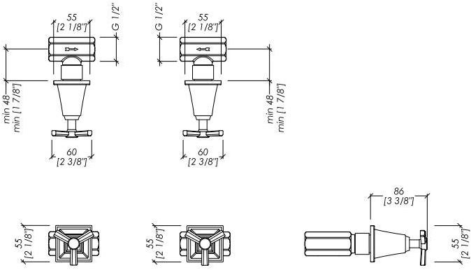 Латунный запорный кран Time 2time266cr Santreyd - Вид №1