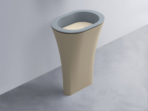 AMLA65-BR+AMPILO-LN+AMCOLO-AV Раковина Amedeo Ovale отдельностоящая cielo Enjoy + Amedeo