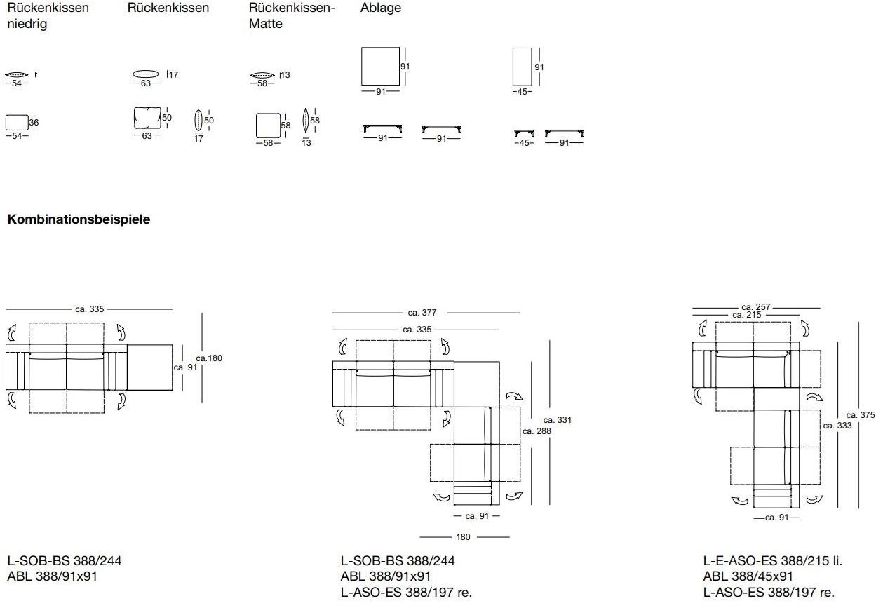 Rolf Benz Модульный кожаный диван sun-id-1406875 - Вид №4