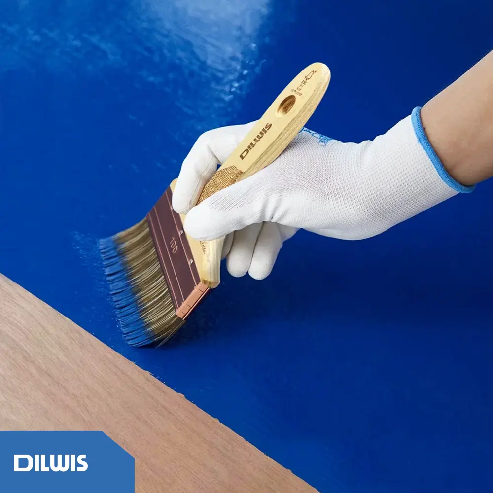 Кисть плоская для лаков и масел 150 мм DILWIS синтетическая щетина STLM-2144358 - Вид №3