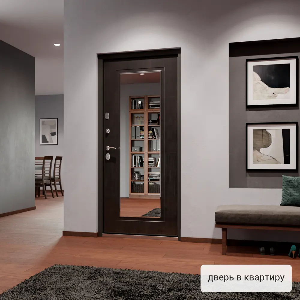 Дверь входная металлическая Грата 860 мм правая цвет скай мореный TOREX STLM-2200200 - Вид №14